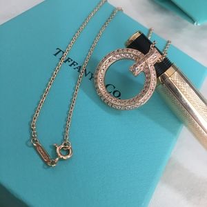Women's 18K Rose Gold Diamond Necklace